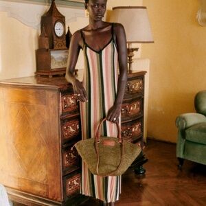 Sezane Tilda Dress Multico Lurex - Size S